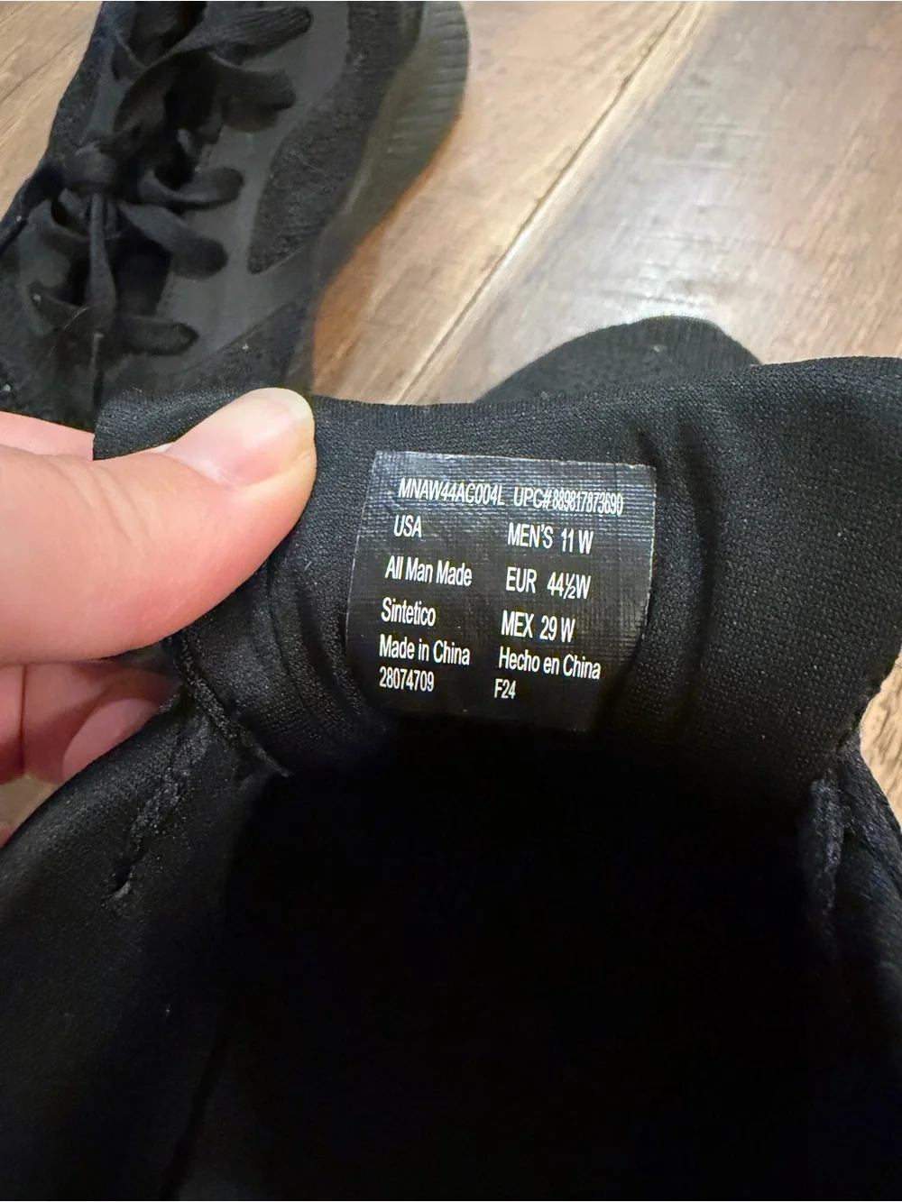 Men's Black Athletic Running Sneakers - Lightweight Comfort